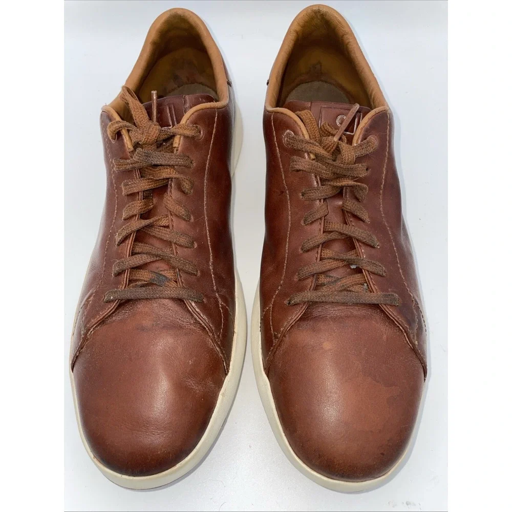 Cole‎ Haan GrandPro Shoes Men's Size 10.5 M Brown Leather Sneakers (C22585)